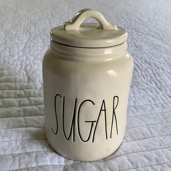 Rae Dunn M STAMP LL SUGAR jar canister - Picture 3 of 14